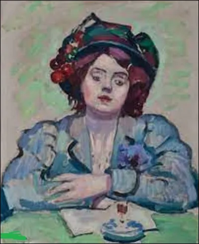 Quel fauviste a réalisé, en 1907, cette huile sur toile intitulée ''La Petite Lina'', où on peut admirer une femme assise et pensive, regardant son verre d'alcool posé sur une table ?