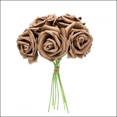 De quelle couleur sont les roses qui composent ce bouquet ?