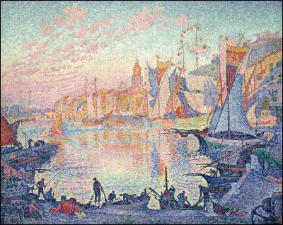 Quel pointilliste a réalisé la toile "Port de Saint-Tropez" ?