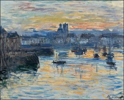 Qui a réalisé "Port de Dieppe, le soir" ?