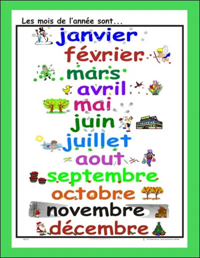 En quel mois es-tu né(e) (4/4) ?