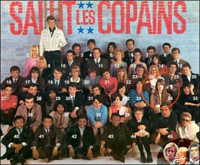 Est présente sur la photo du siècle du magasin "Salut les Copains" :