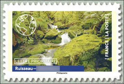 La légende de ce timbre est "Ruisseau", ce qui est vague... Où sommes nous ?