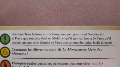 Répondez à la question verte.