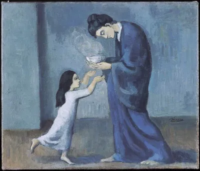 A connu une période bleue :