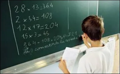 Tu passes au tableau, mais tu n'as rien révisé :