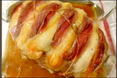 Pour réussir un rôti de veau Orloff que faut-il intercaler entre les tranches ?