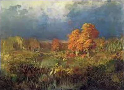 En 1872, quel paysagiste russe a peint cette huile sur toile intitulée ''Marais dans la forêt. Automne'' ?