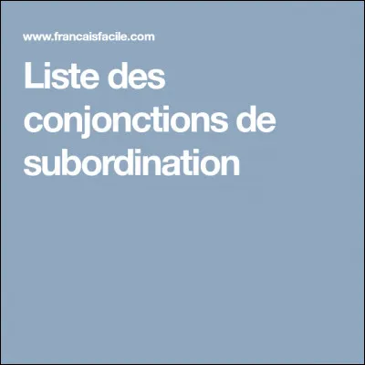 Il s'agit d'une conjonction de subordination.