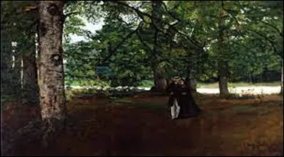 Quel portraitiste a réalisé, en 1861, ''La Promenade dans le bois'' ?