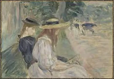 En 1894, quel membre de la famille Manet a exécuté ce tableau intitulé ''Sur un banc du bois de Boulogne'' ?
