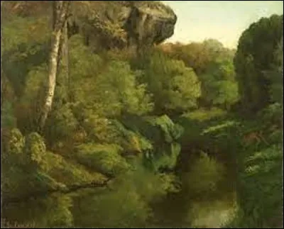 Vers 1855, quel réaliste a réalisé cette toile nommée ''Vue de la forêt de Fontainebleau'' ?