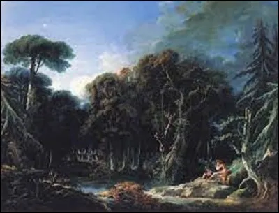 En 1740, lequel de ces rococos a peint cette huile sur toile nommée ''Forêt'' ?