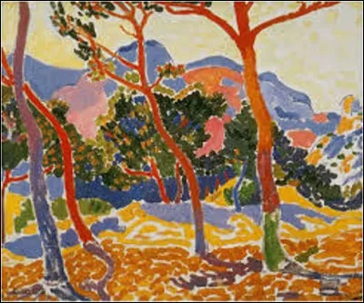 De ces trois fauvistes, lequel a réalisé, en 1906, ce tableau intitulé ''Les Arbres'' ?