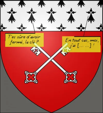 Il fait pas le fier, le blason !