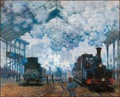 Qui a peint vers 1874 ce célèbre tableau intitulé "La Gare Saint-Lazare" ?