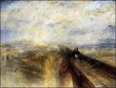 Qui est l'auteur de ce tableau anglais de 1844, précurseur du genre et intitulé "Pluie, Vapeur et Vitesse – Le Grand Chemin de fer de l'Ouest" ?