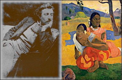 Paul Gauguin > Orphelin de père à 3 ans, il a connu la dysenterie, le paludisme et la syphilis : il échange ses toiles contre morphine et [...quoi donc ?] pour moins souffrir. En 2008, le tableau ci-dessus, vendu 7 F à sa mort, est adjugé pour ... [combien ?]
