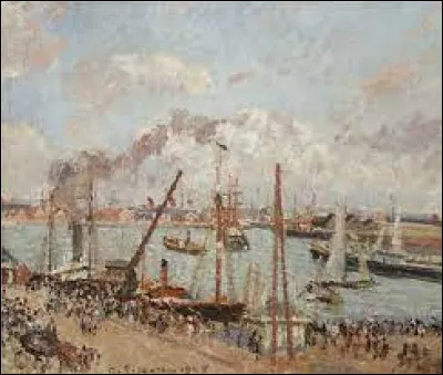 Qui a peint "L'anse des pilotes, après-midi, temps ensoleillé, le Havre" ?