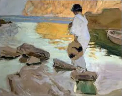 Qui a peint "Elena dans une crique, San Vicente à Majorque" ?