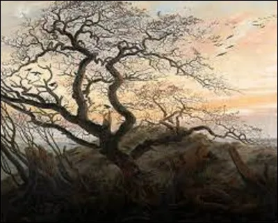 Quel romantique a créé en 1822 ce tableau intitulé ''Corbeaux sur un arbre'' ?