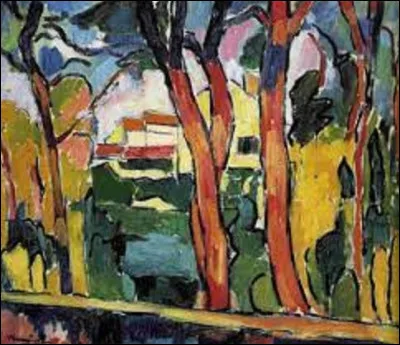 Parmi ces trois fauvistes lequel a exécuté, en 1906, ce tableau nommé ''Les Arbres rouges'' ?