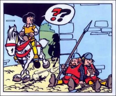 Ces deux gardes - ici dans une posture peu ordinaire - furent depuis les temps antiques affublés d'un drôle de nom d'animal : lequel ?