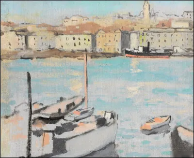 Qui a réalisé la toile "Le Port de Marseille" ?