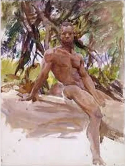 On cherche toujours un impressionniste. En 1917, lequel a peint cette aquarelle nommée ''Homme et arbre, Floride'' ?