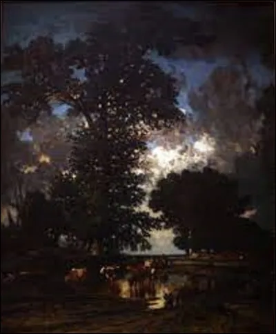 Lequel de ces trois membres de l'école de Barbizon a exécuté, entre 1850 et 1855, ce tableau nommé ''La Mare aux chênes'' ?