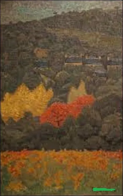 Et on clôt cette série en cherchant un nabi. Lequel de ces trois artistes du mouvement a réalisé ce tableau intitulé ''Paysage arbre rouge'' ?