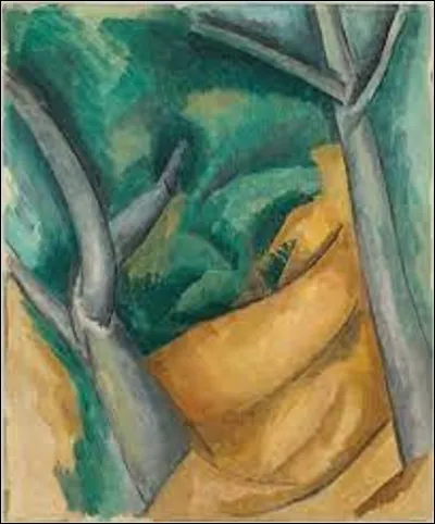 En 1908, quel fauviste a exécuté cette huile sur toile intitulée ''Arbres à l'Estaque'' ?