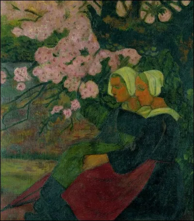 Quel peintre a réalisé "Deux bretonnes sous le pommier en fleurs" ?