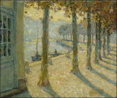 Qui a réalisé "Les Arbres de la rive, Quimperlé" ?