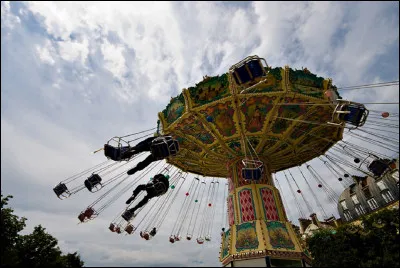 Quel est le nom de ce manège tournant avec des sièges suspendus à des chaînes ?