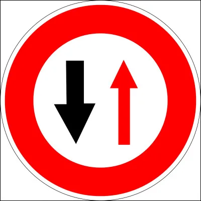 Que signifie ce panneau de signalisation routière ?