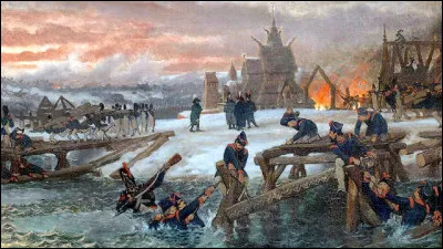 ''Le passage de la Bérézina'' une une bataille entre les armées russes et françaises. Quel homme dÉtat dirigeait les troupes françaises ?