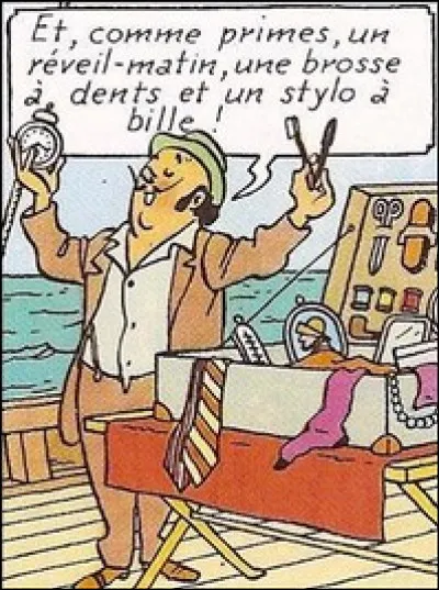 Quel est ce vendeur portugais présent dans plusieurs aventures de Tintin ?
