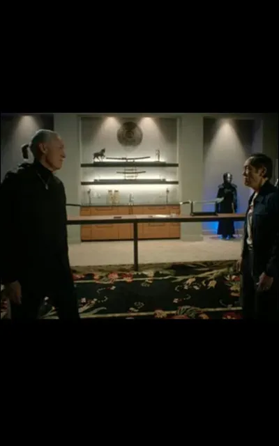 Lors du combat brutal entre Chozen et Terry Silver, quelle arme Silver utilise-t-il ?