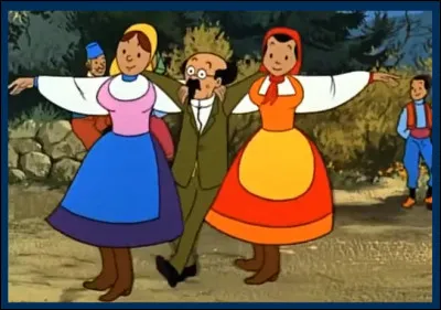 Toujours bon pied bon oeil, le petit père Tournesol nous fait ici une démonstration de [...quelle danse et dans quelles aventures ?]