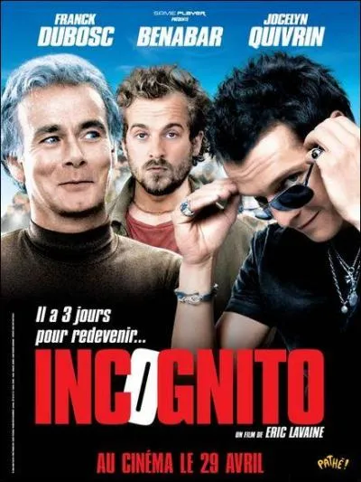 Dans le film incognito sur c+ on peut aprcier l'interprtation du chanteur Bnabar ?