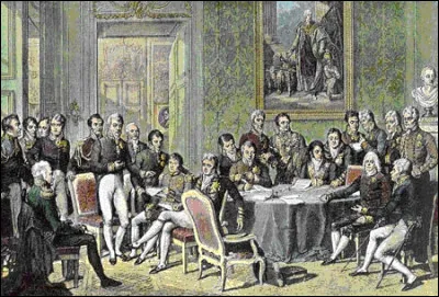 En 1815, cest la fin du Ier Empire français, après labdication définitive de lempereur Napoléon Ier. Quel congrès se réunit dans la capitale autrichienne, rassemblant les représentants des puissances qui ont vaincu la France  ?