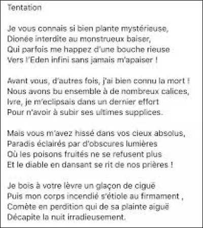 Comment s'appelle une strophe de 4 vers ?