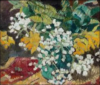 Qui a peint "Bouquet de géraniums blancs" ?