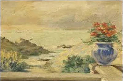 Qui a peint "Les géraniums sur la terrasse devant la mer" ?