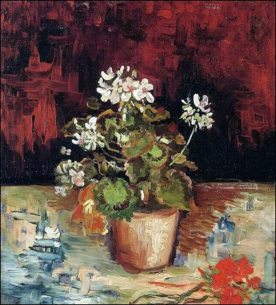 Qui a peint "Géranium en pot" ?