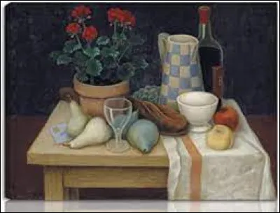 Qui a peint "Pot de géranium" ?