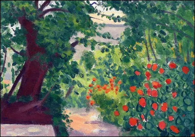 Qui a peint "Géraniums, été" ?