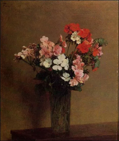 Qui a peint "Géraniums" ?