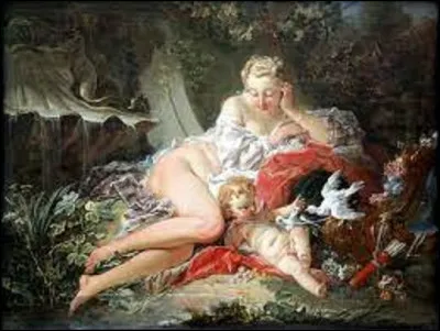 En 1742, quel rococo a peint ce tableau nommé ''Vénus et l'Amour'' ?